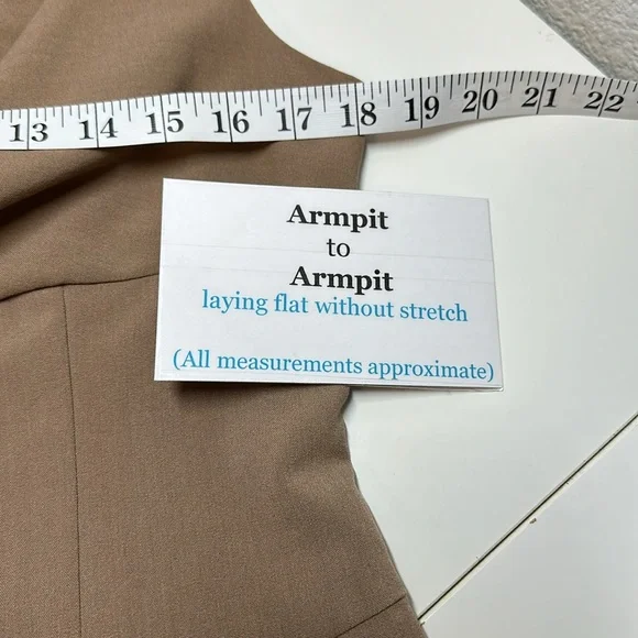 Boston Proper Cowl Neckline Sheath Dress Taupe Tan Size 10 - Picture 10 of 14